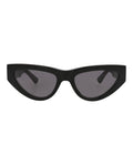 Bottega Veneta Womens Cat Eye Black Black Grey Fashion Designer Eyewear