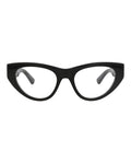 Bottega Veneta Womens Cat Eye Black Black Transparent Fashion Designer Eyewear