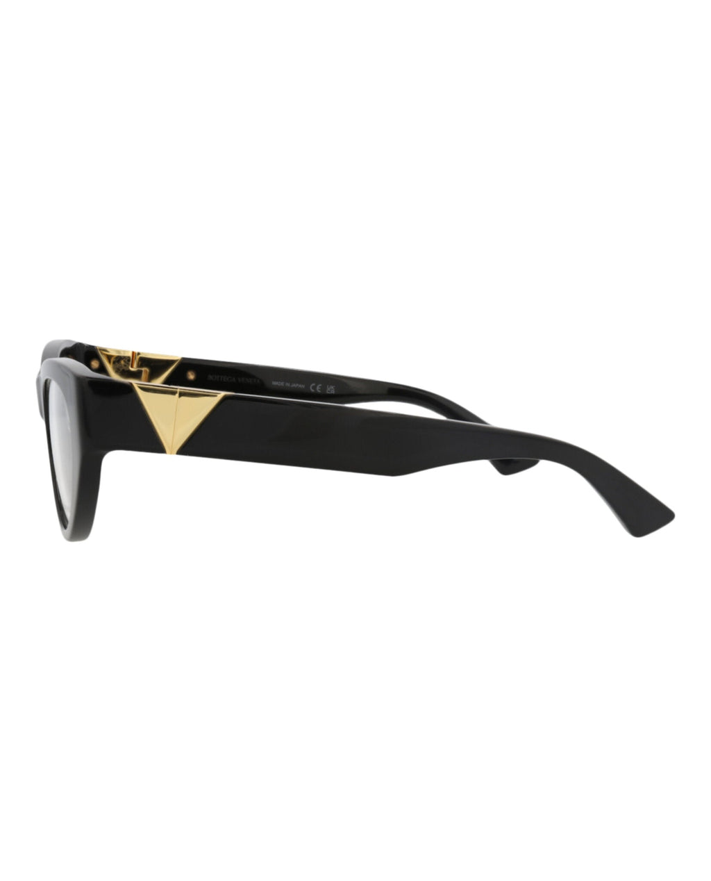 Bottega Veneta Womens Cat Eye Black Black Transparent Fashion Designer Eyewear