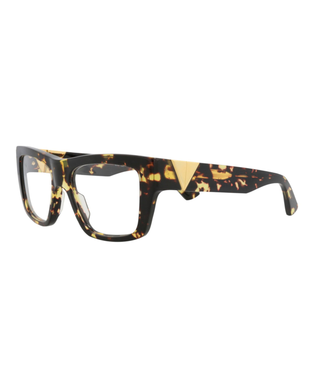 Bottega Veneta Womens Square/Rectangle Havana Havana Transparent Fashion Designer Eyewear