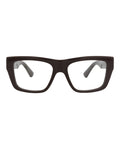 Bottega Veneta Womens Square/Rectangle Brown Brown Transparent Fashion Designer Eyewear