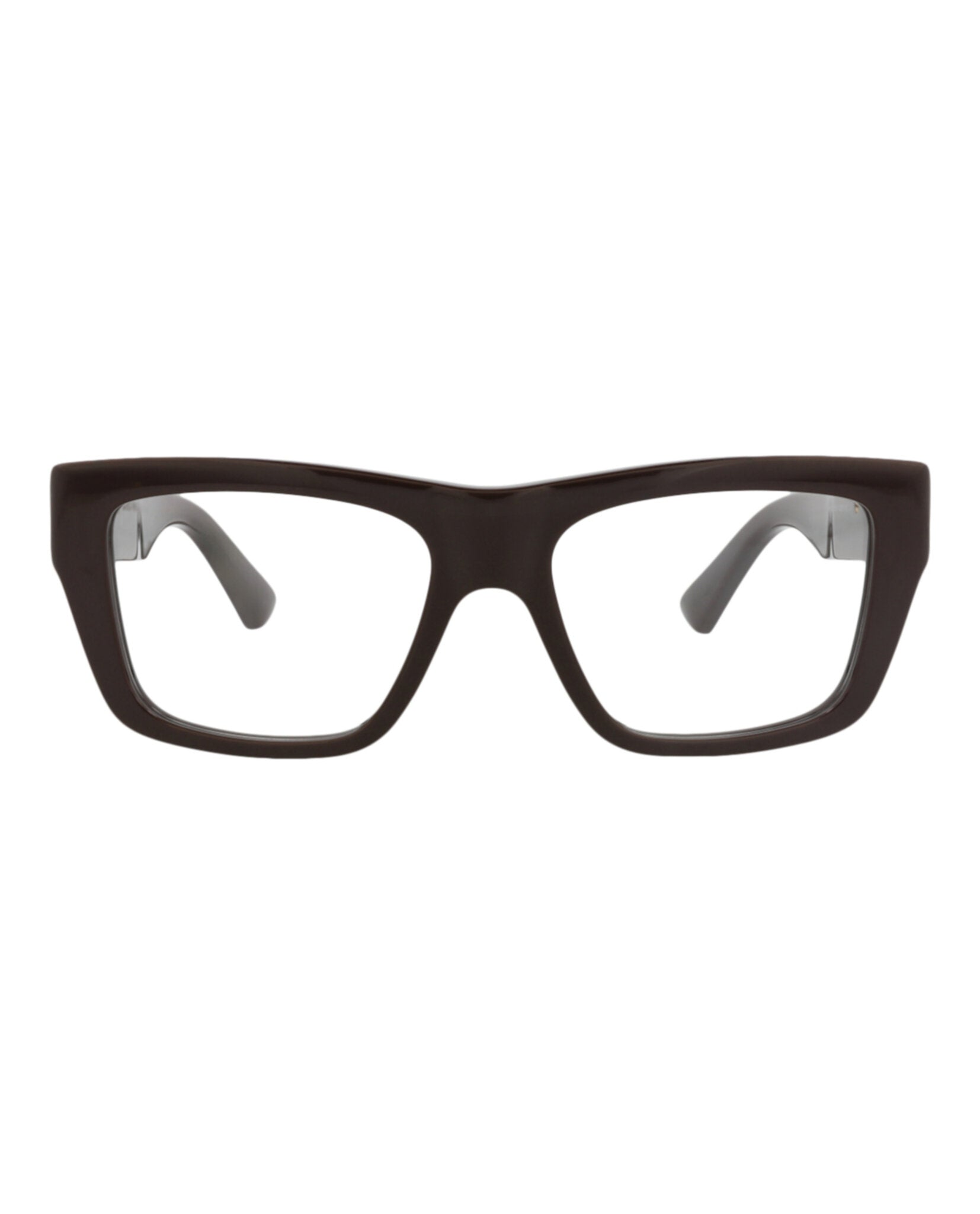 Bottega Veneta Womens Square/Rectangle Brown Brown Transparent Fashion Designer Eyewear