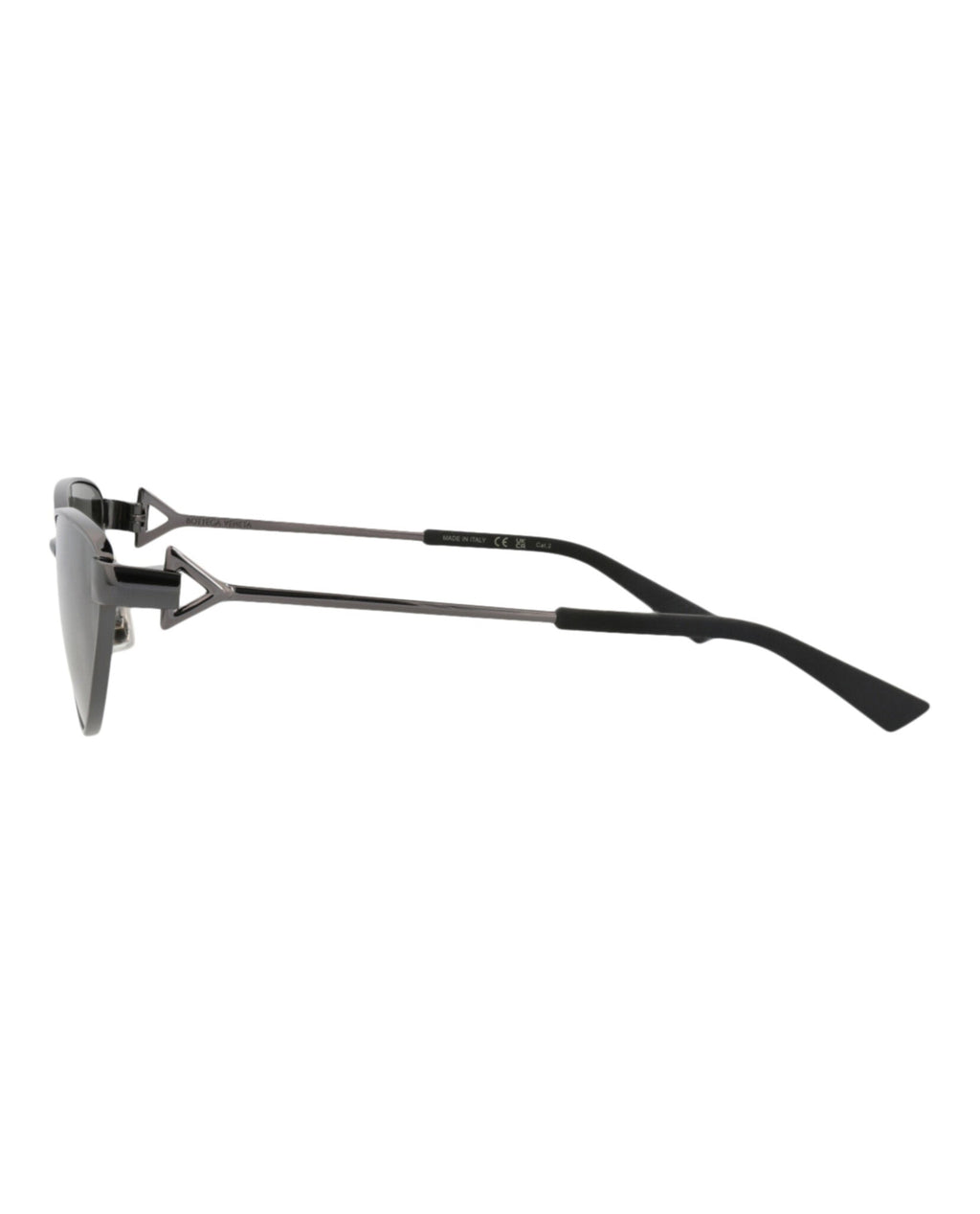 Bottega Veneta Womens Cat Eye Ruthenium Ruthenium Grey Fashion Designer Eyewear