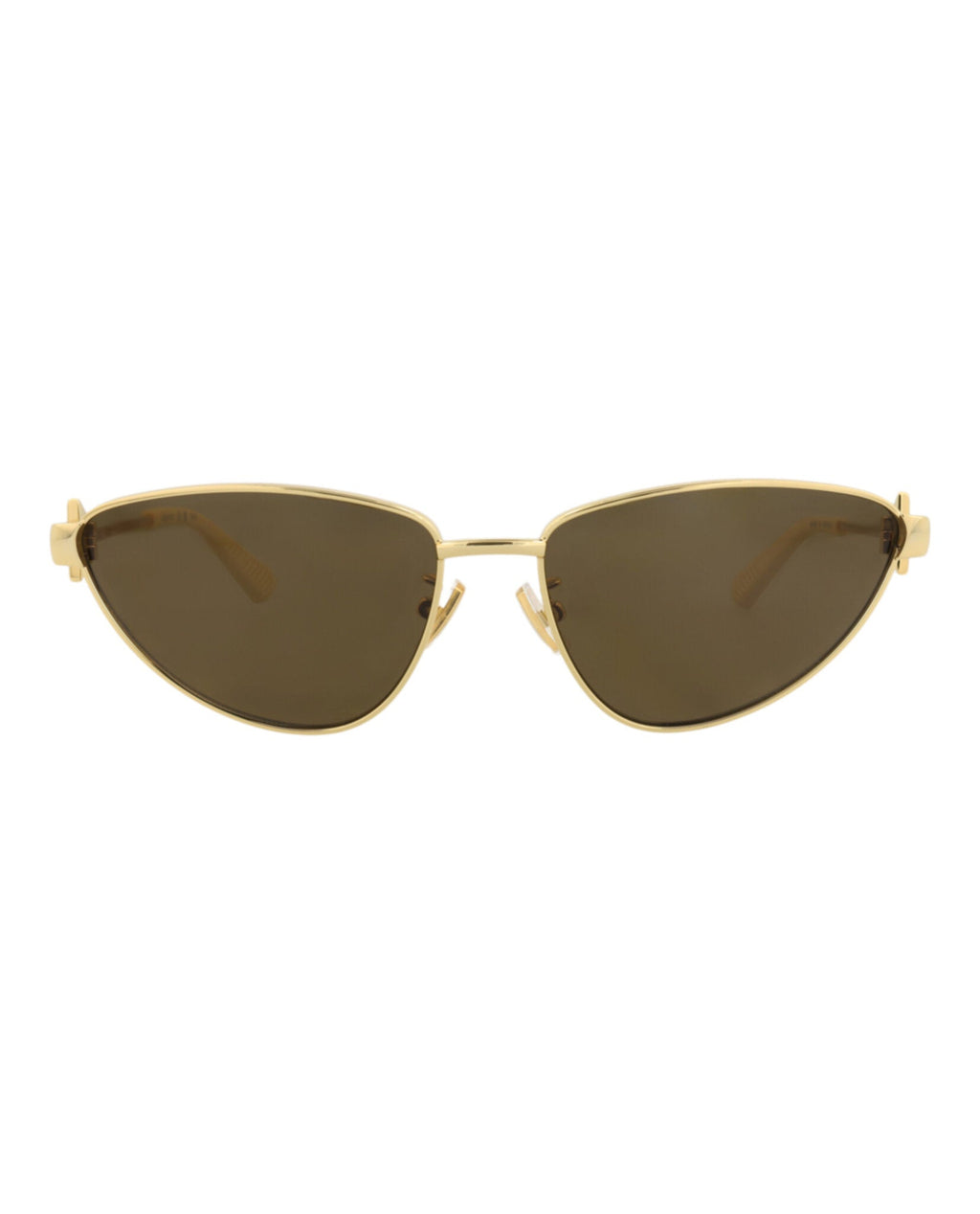 Bottega Veneta Womens Cat Eye Gold Gold Brown Fashion Designer Eyewear