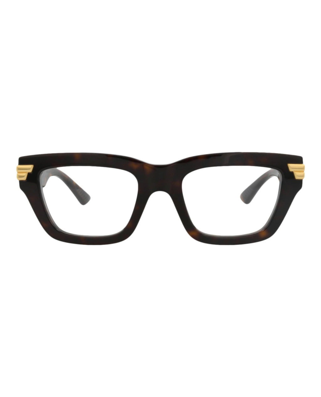 Bottega Veneta Womens Square/Rectangle Havana Havana Transparent Fashion Designer Eyewear