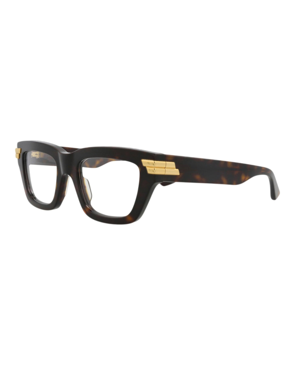 Bottega Veneta Womens Square/Rectangle Havana Havana Transparent Fashion Designer Eyewear