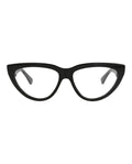Bottega Veneta Womens Cat Eye Black Black Transparent Fashion Designer Eyewear