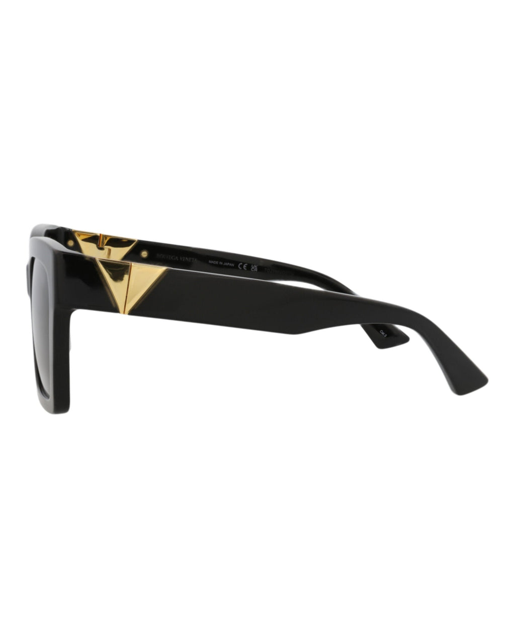 Bottega Veneta Womens Square/Rectangle Black Black Grey Fashion Designer Eyewear