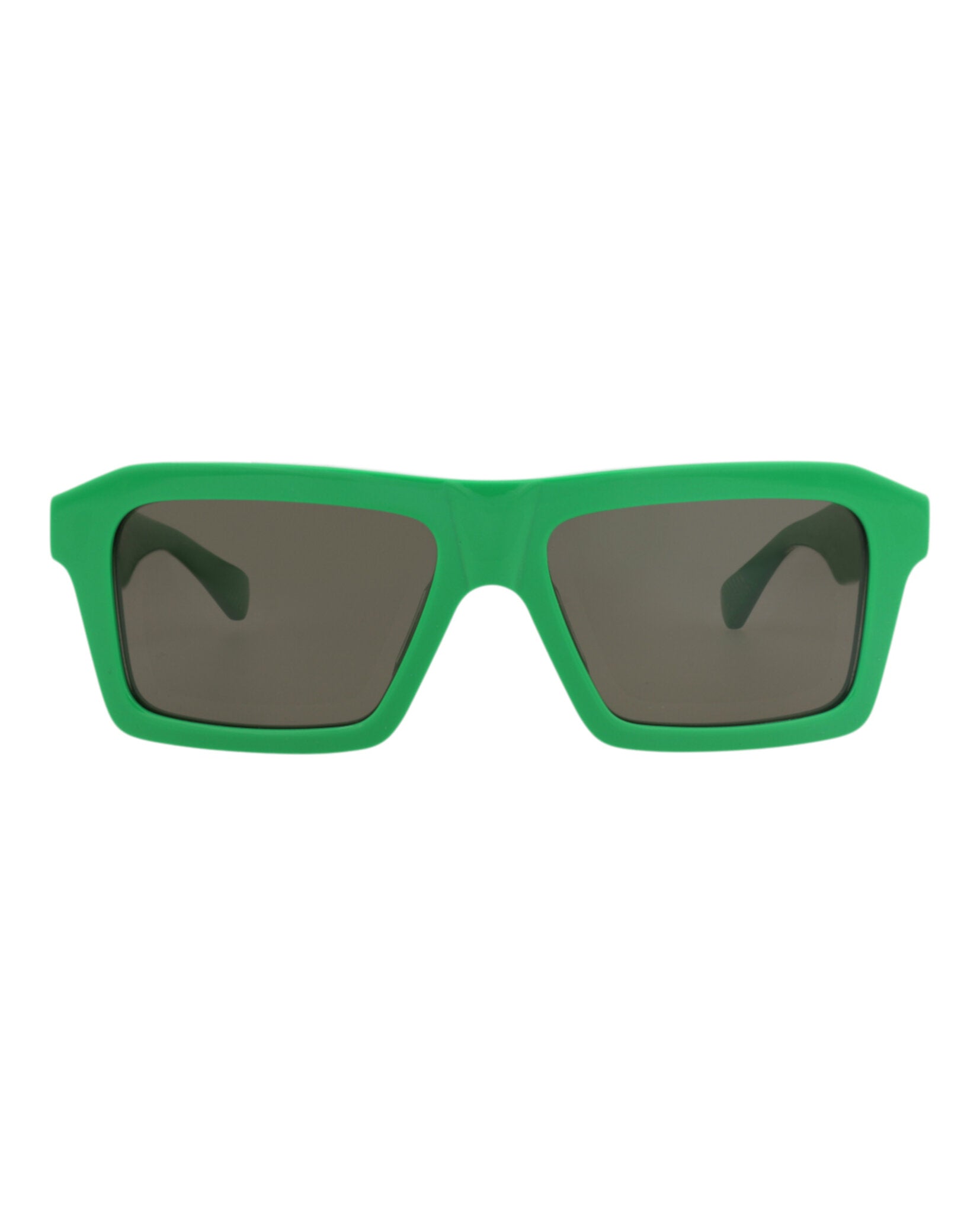 Bottega Veneta Mens Square/Rectangle Green Green Green Fashion Designer Eyewear