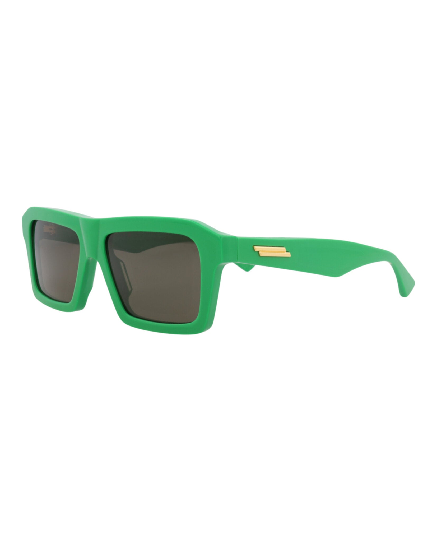 Bottega Veneta Mens Square/Rectangle Green Green Green Fashion Designer Eyewear