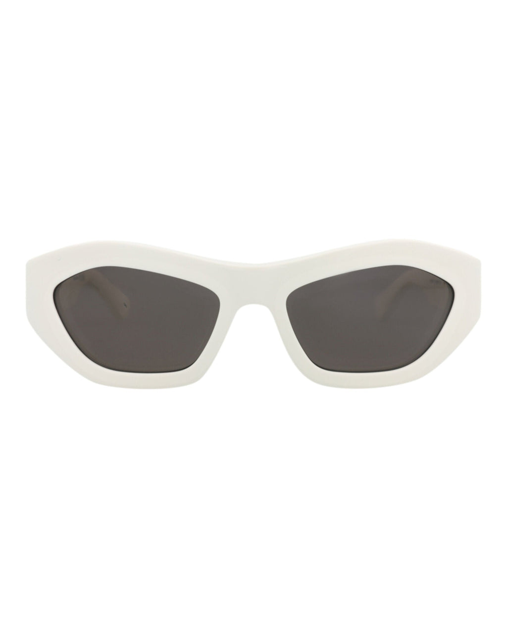 Bottega Veneta Womens Round/Oval White White Grey Fashion Designer Eyewear