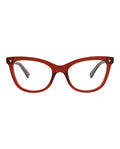 Bottega Veneta Womens Cat Eye Burgundy Burgundy Transparent Fashion Designer Eyewear