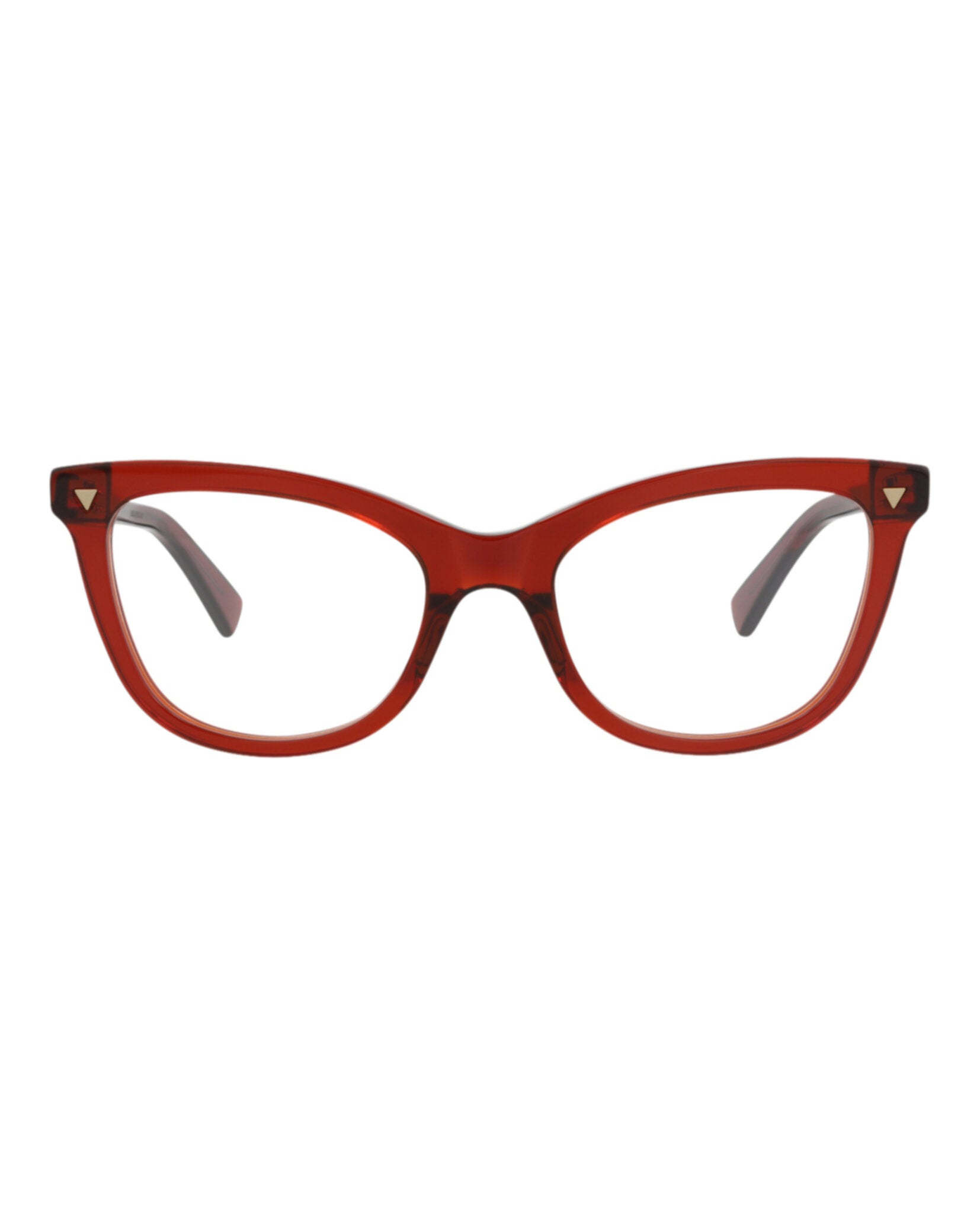 Bottega Veneta Womens Cat Eye Burgundy Burgundy Transparent Fashion Designer Eyewear