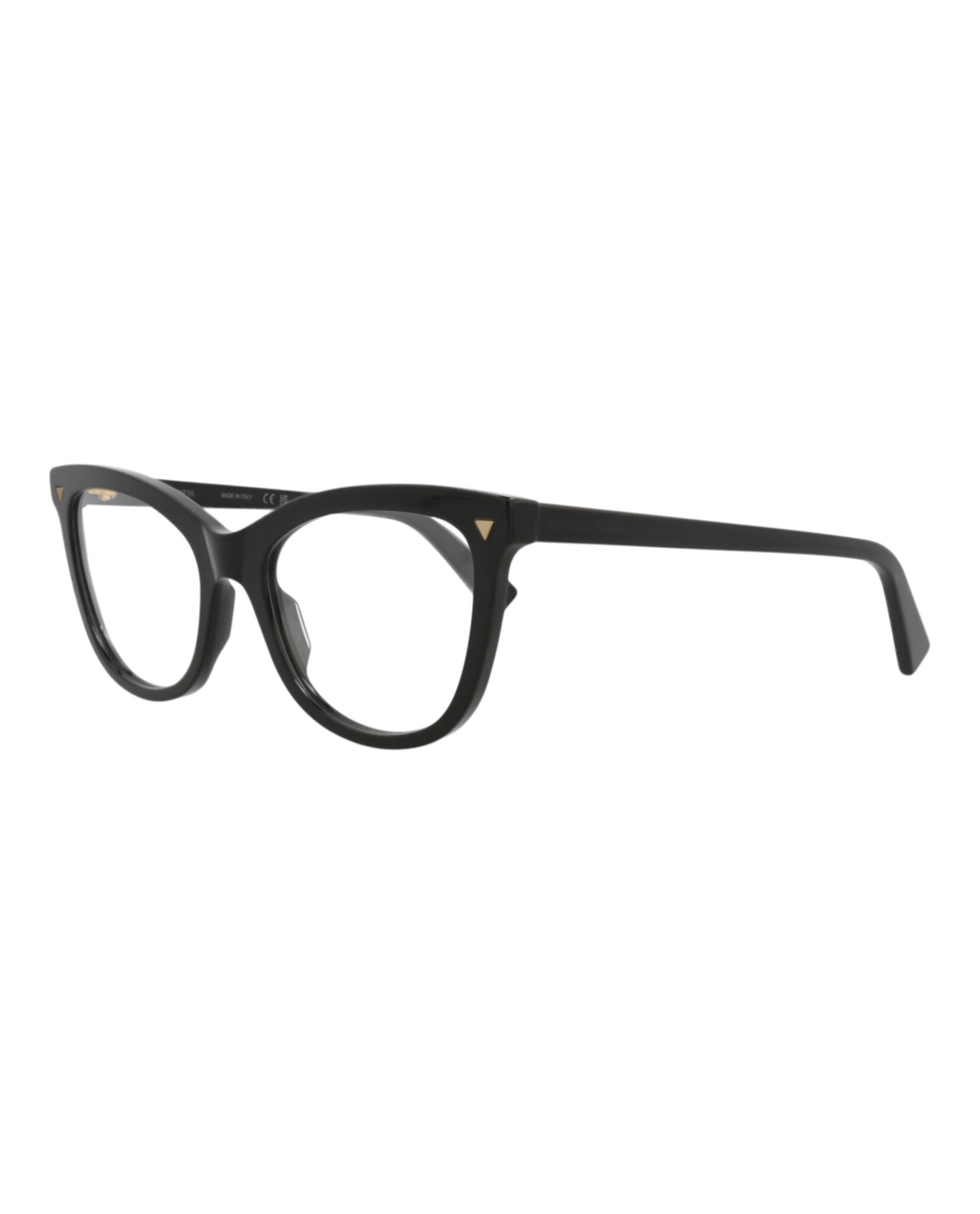 Bottega Veneta Womens Cat Eye Black Black Transparent Fashion Designer Eyewear