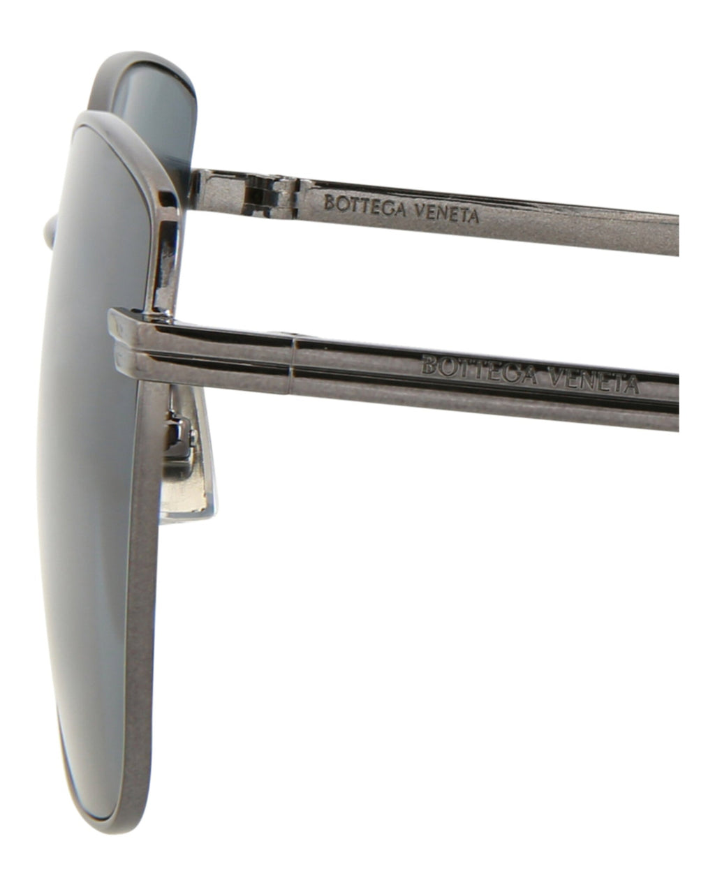 Bottega Veneta Womens Square/Rectangle Ruthenium Ruthenium Blue Fashion Designer Eyewear