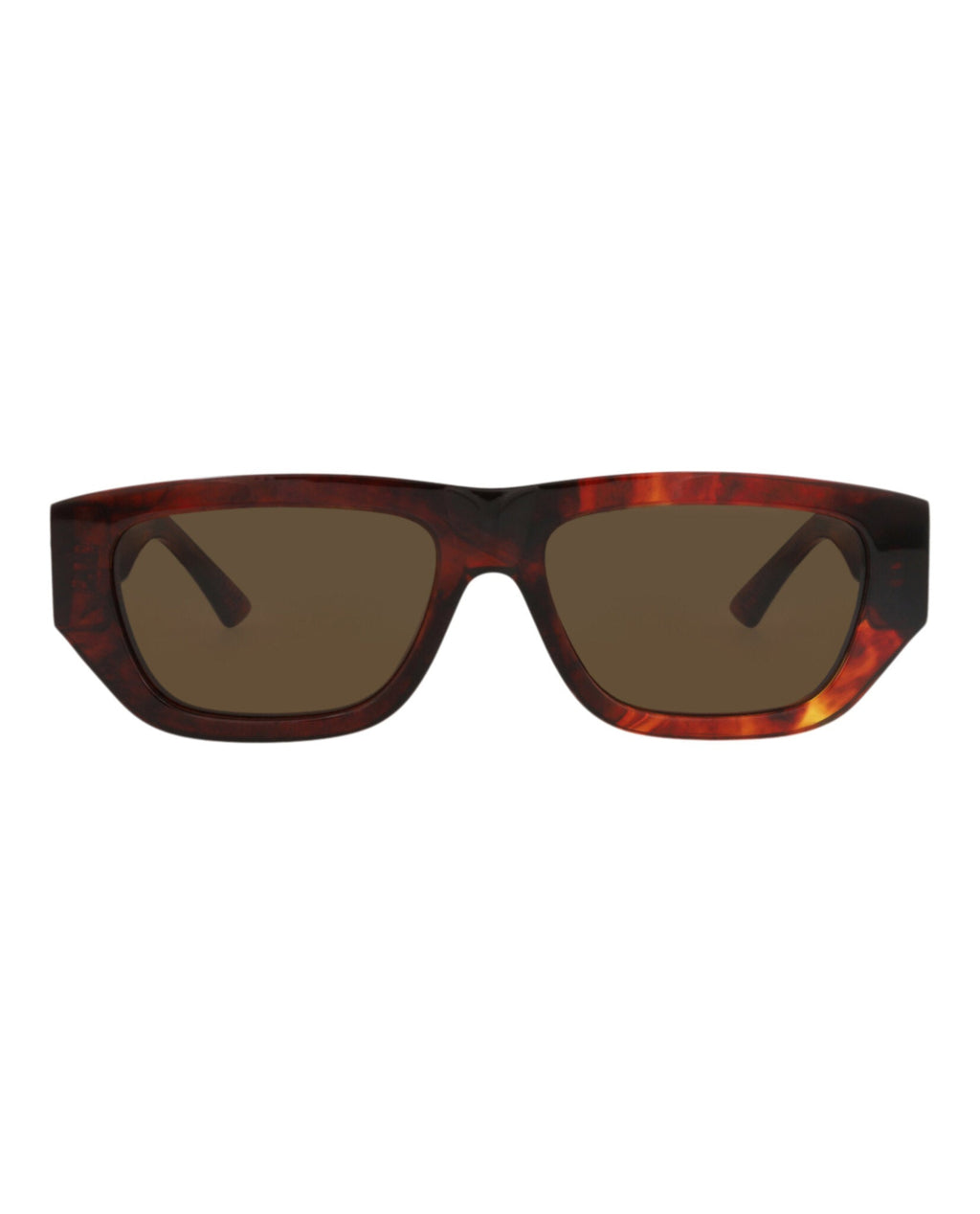 Bottega Veneta Unisex Square/Rectangle Havana Havana Brown Fashion Designer Eyewear