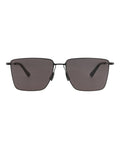 Bottega Veneta Mens Square/Rectangle Black Black Grey Fashion Designer Eyewear