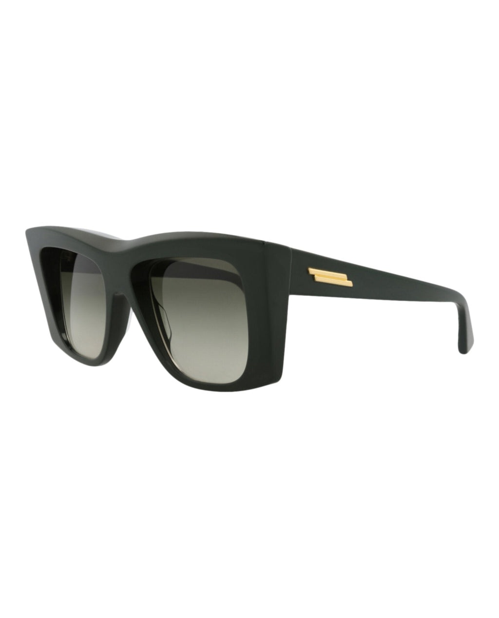 Bottega Veneta Womens Square/Rectangle Green Green Green Fashion Designer Eyewear