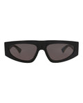 Bottega Veneta Womens Square/Rectangle Black Crystal Grey Fashion Designer Eyewear