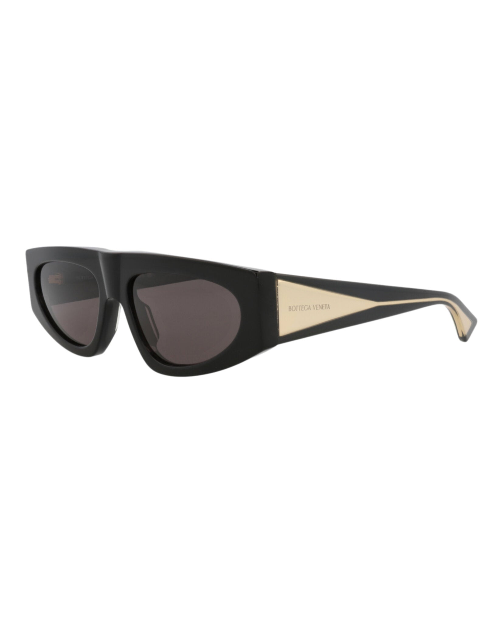Bottega Veneta Womens Square/Rectangle Black Crystal Grey Fashion Designer Eyewear