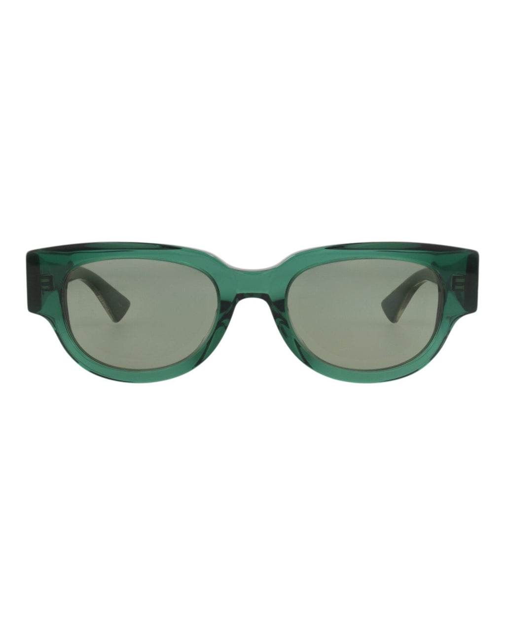 Bottega Veneta Womens Round/Oval Green Crystal Green Fashion Designer Eyewear