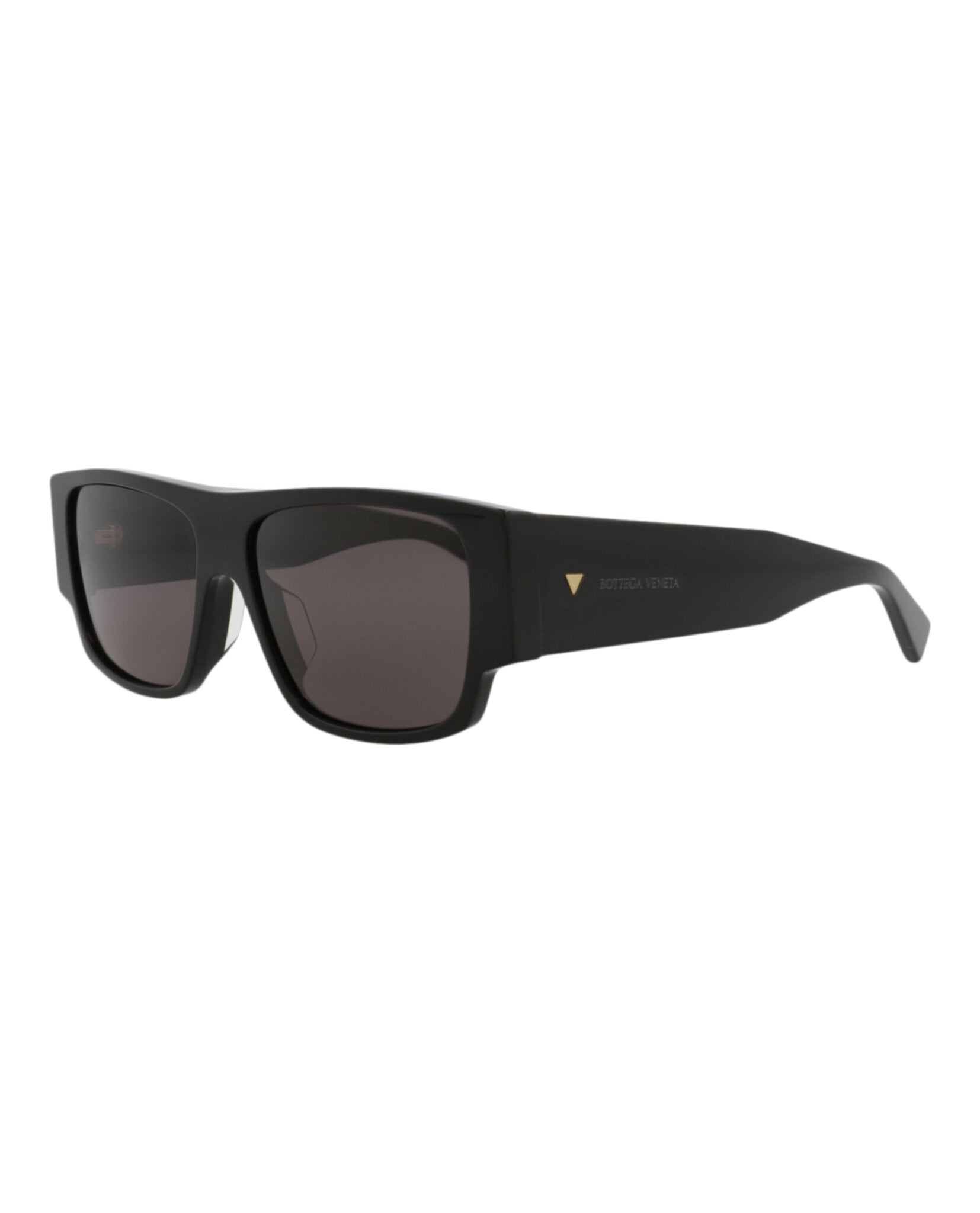 Bottega Veneta Mens Square/Rectangle Black Black Grey Fashion Designer Eyewear