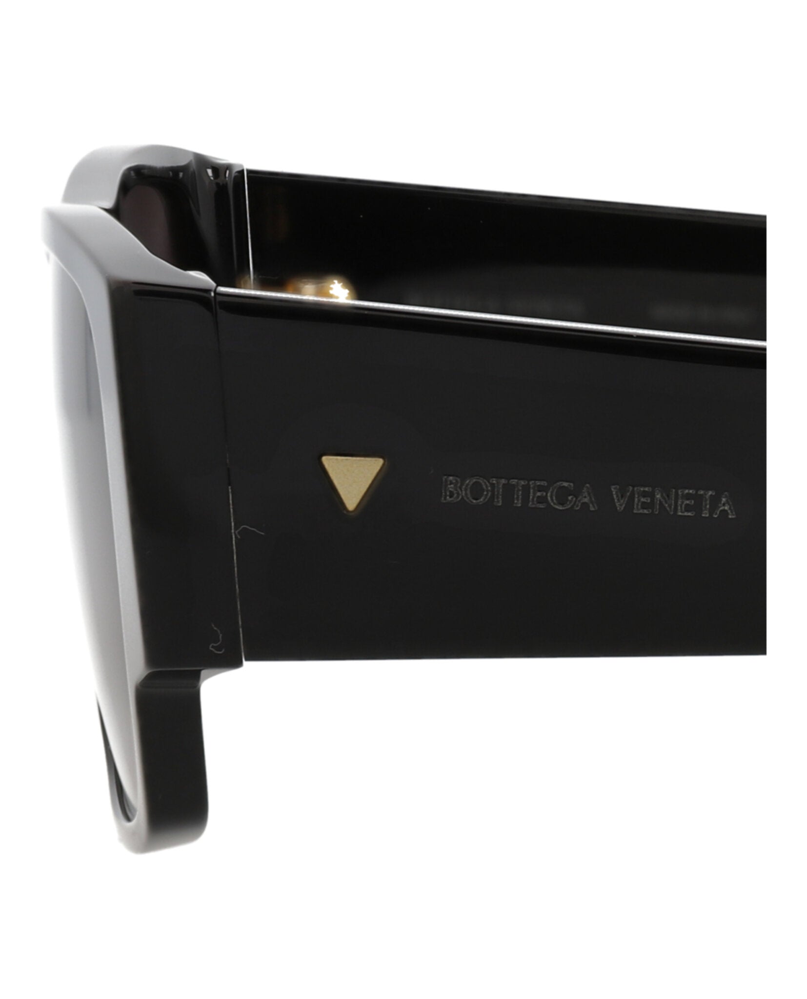 Bottega Veneta Mens Square/Rectangle Black Black Grey Fashion Designer Eyewear