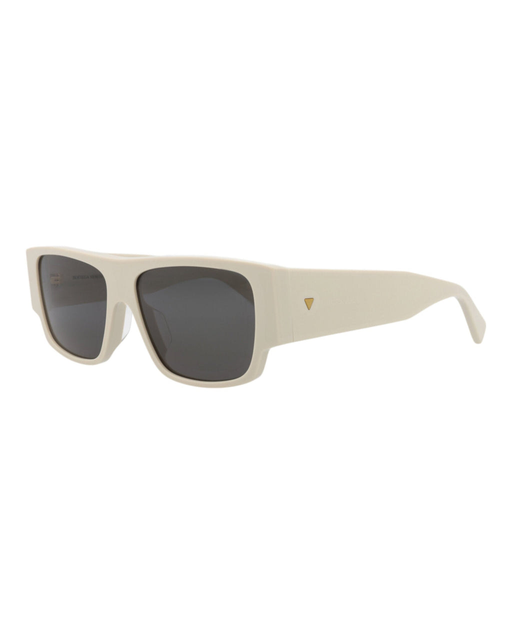 Bottega Veneta Mens Square/Rectangle White White Grey Fashion Designer Eyewear