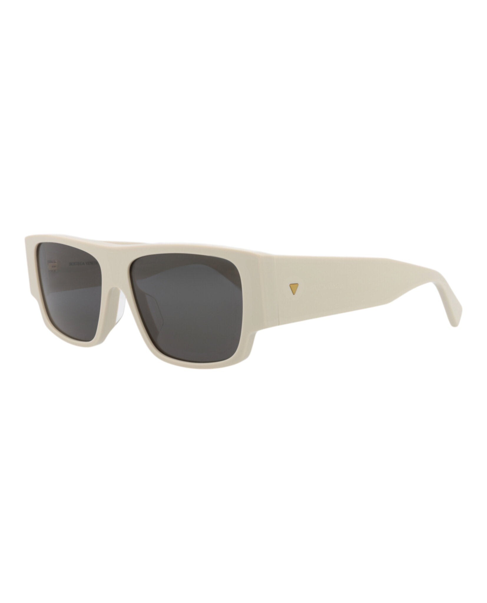 Bottega Veneta Mens Square/Rectangle White White Grey Fashion Designer Eyewear