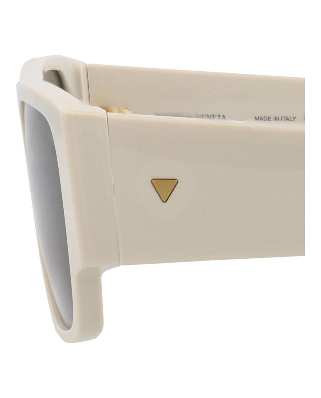 Bottega Veneta Mens Square/Rectangle White White Grey Fashion Designer Eyewear