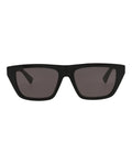 Bottega Veneta Womens Square/Rectangle Black Black Grey Fashion Designer Eyewear