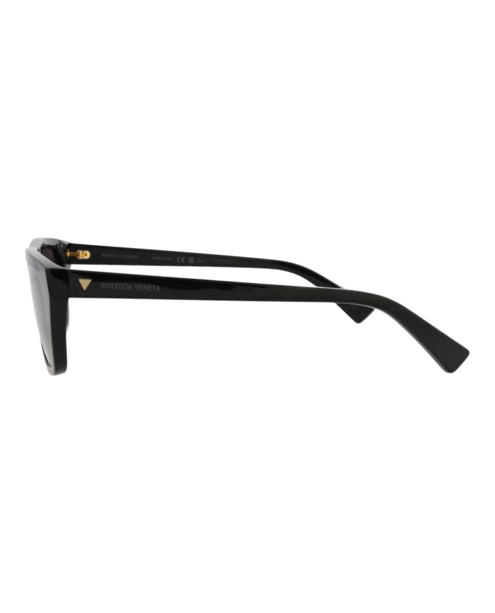 Bottega Veneta Womens Square/Rectangle Black Black Grey Fashion Designer Eyewear