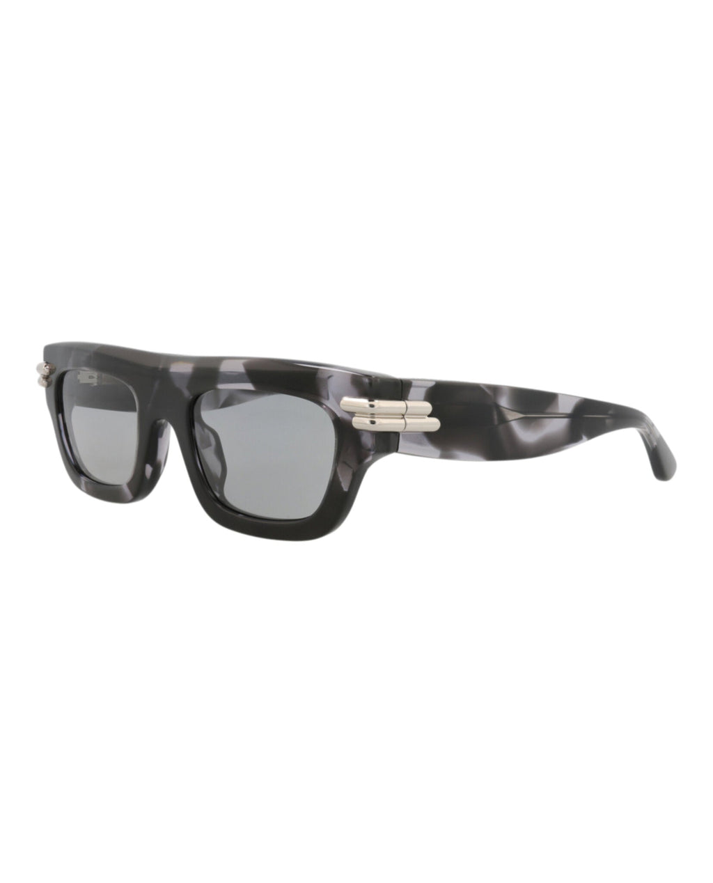 Bottega Veneta Unisex Square/Rectangle Havana Havana Grey Fashion Designer Eyewear