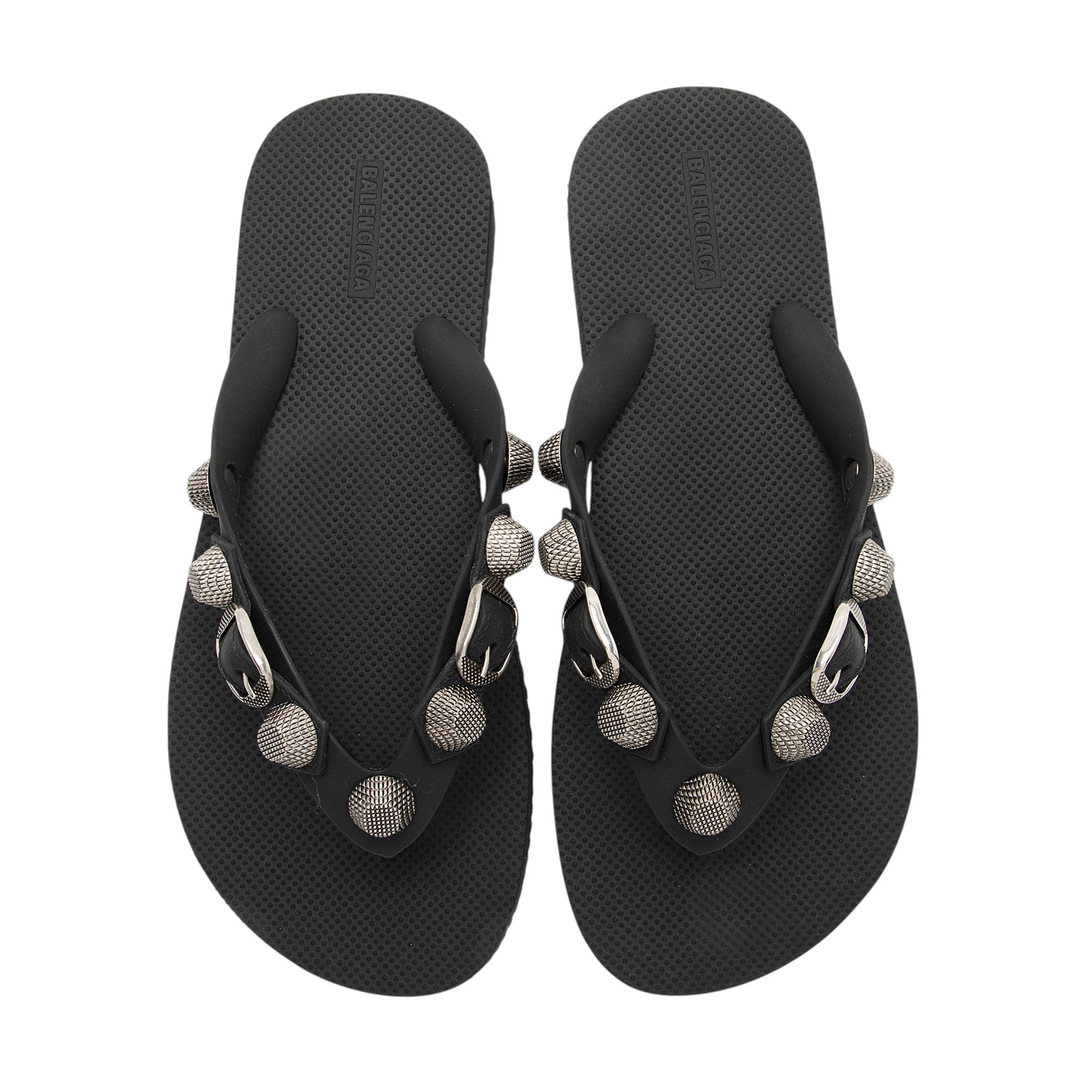 Balenciaga Rubber Cagole Thong Sandals - Size 7 / 37
