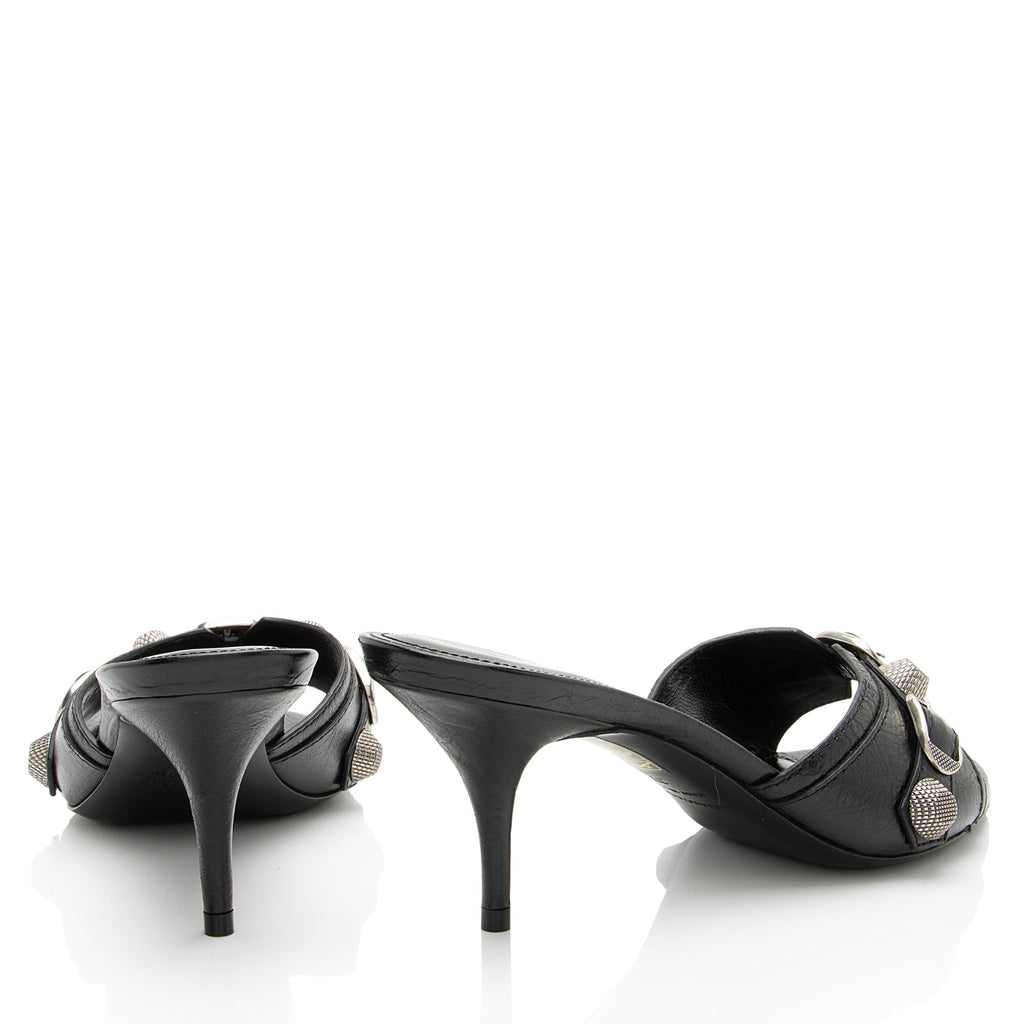 Balenciaga Agneau Arena Cagole Slide Sandals - Size 7 / 37