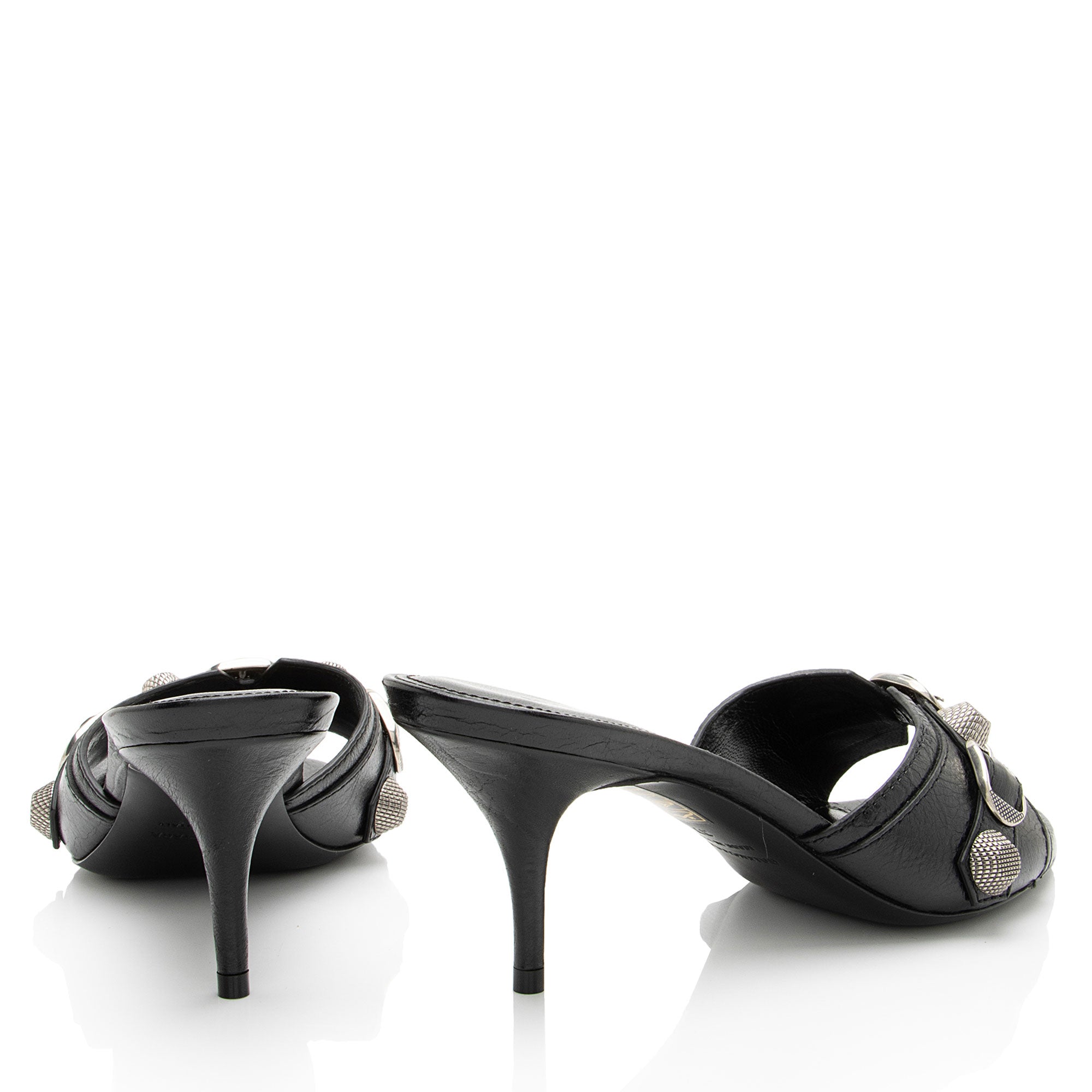 Balenciaga Agneau Arena Cagole Slide Sandals - Size 7 / 37