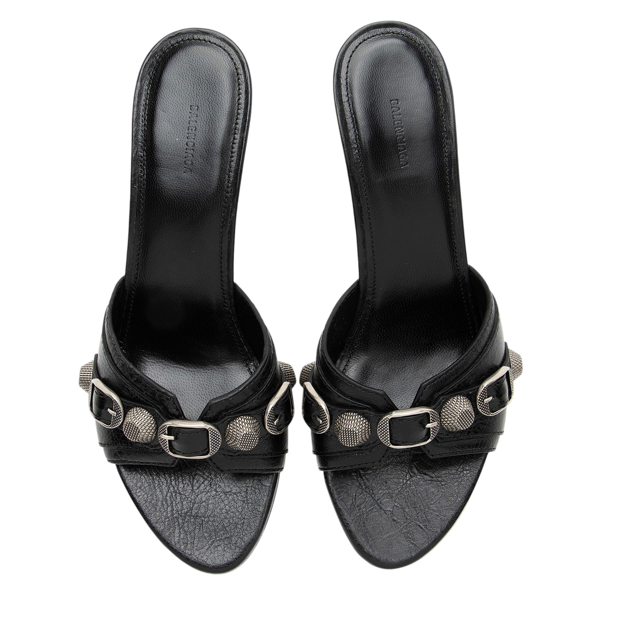 Balenciaga Agneau Arena Cagole Slide Sandals - Size 7 / 37