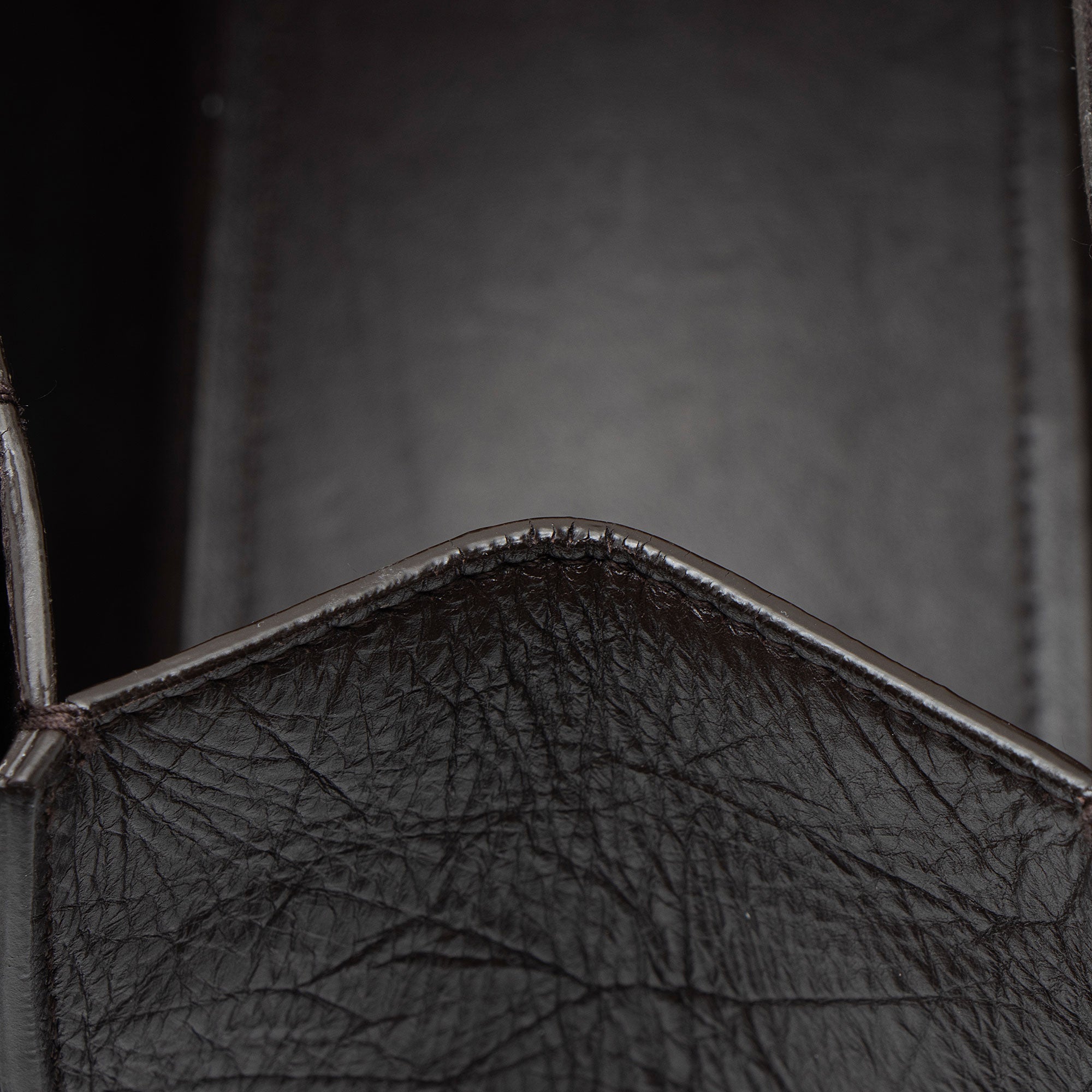 Balenciaga Calfskin Crush Medium Shoulder Bag