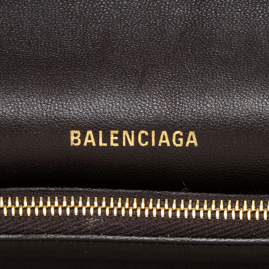 Balenciaga Calfskin Crush Medium Shoulder Bag