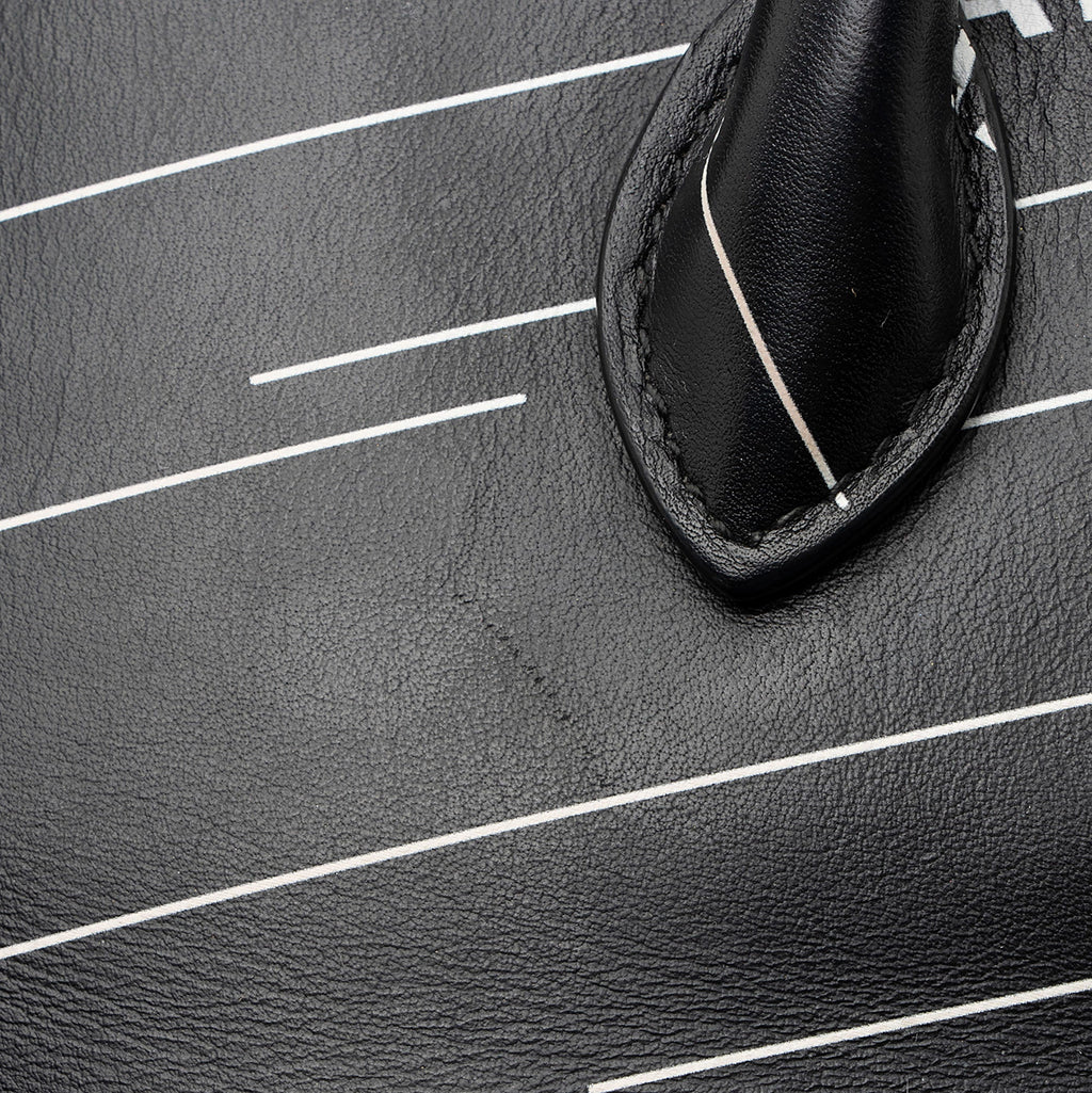 Balenciaga Calfskin Logo XXS Ville Top Handle (SHF-SiN99o)