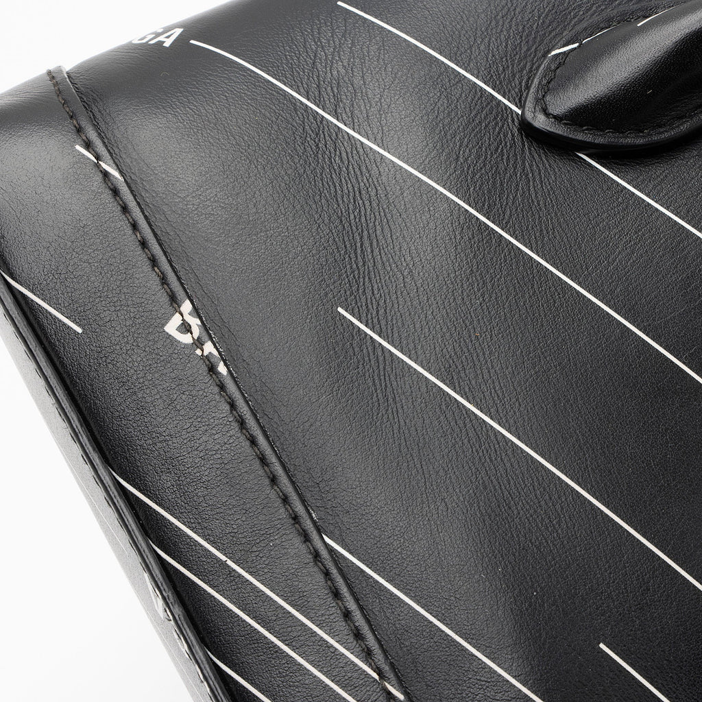 Balenciaga Calfskin Logo XXS Ville Top Handle (SHF-SiN99o)