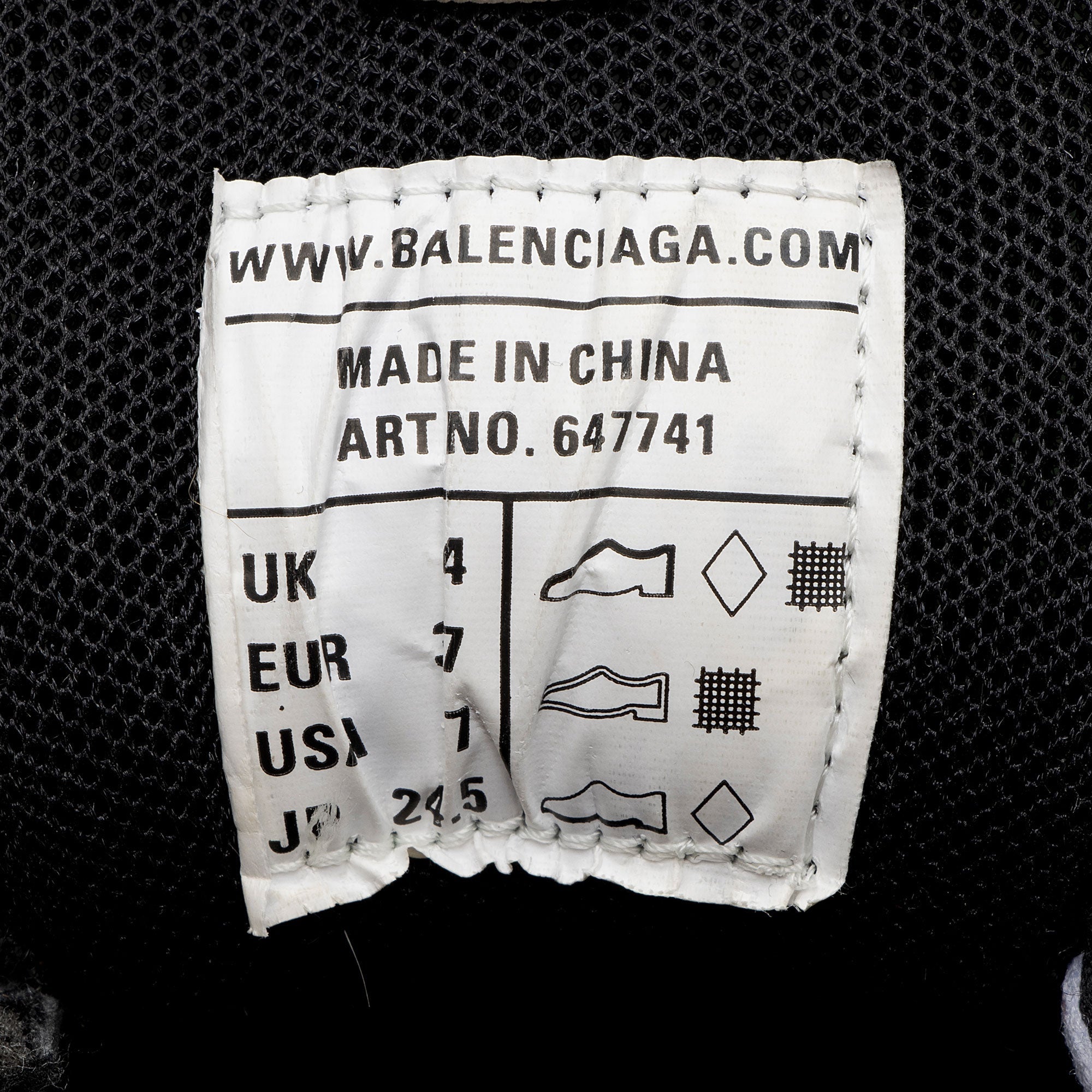 Balenciaga Calfskin Mesh Track Sneakers - Size 7 / 37 (SHF-r9eohF)