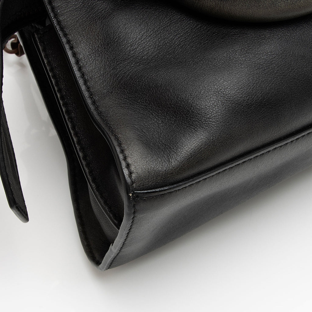 Balenciaga Calfskin Neo Classic Rust Hardware City Mini Satchel (SHF-A4mdtV)