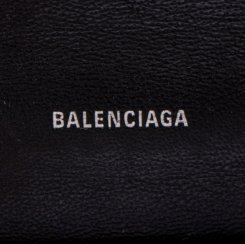 Balenciaga Croc Embossed BB Phone Holder on Chain