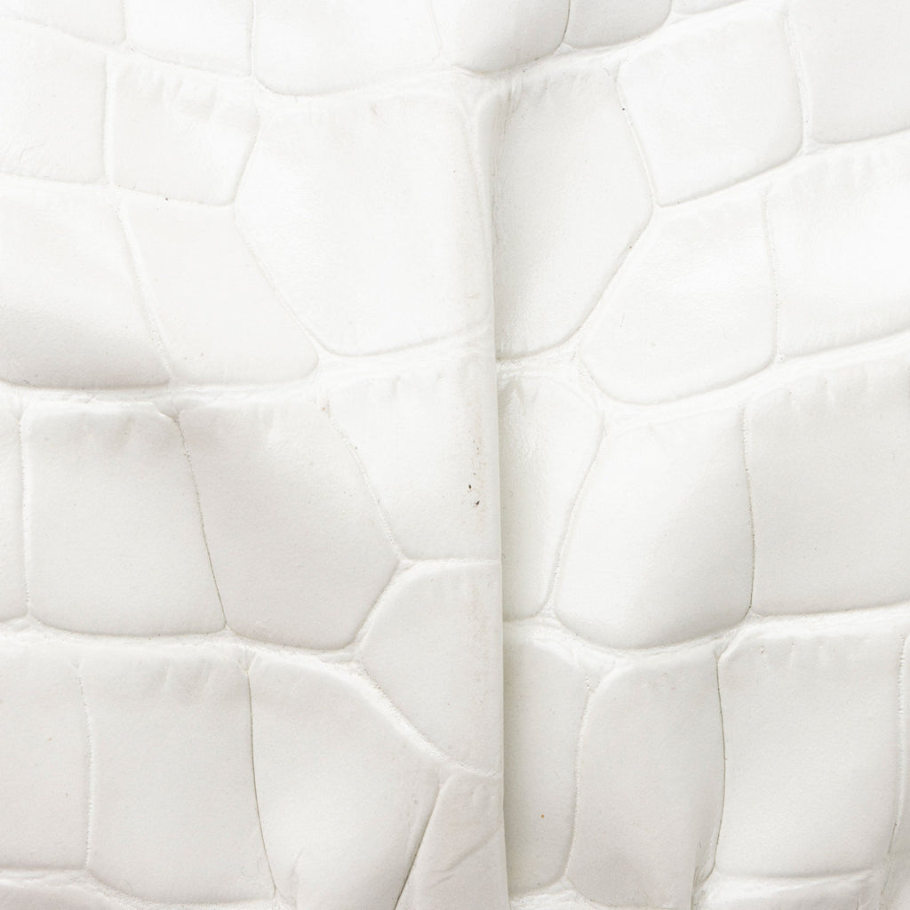 Balenciaga Croc Embossed Calfskin Logo Cloud XS Framed Clutch