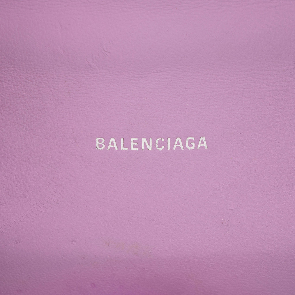 Balenciaga Shiny Croc Embossed Calfskin Hourglass XS Top Handle