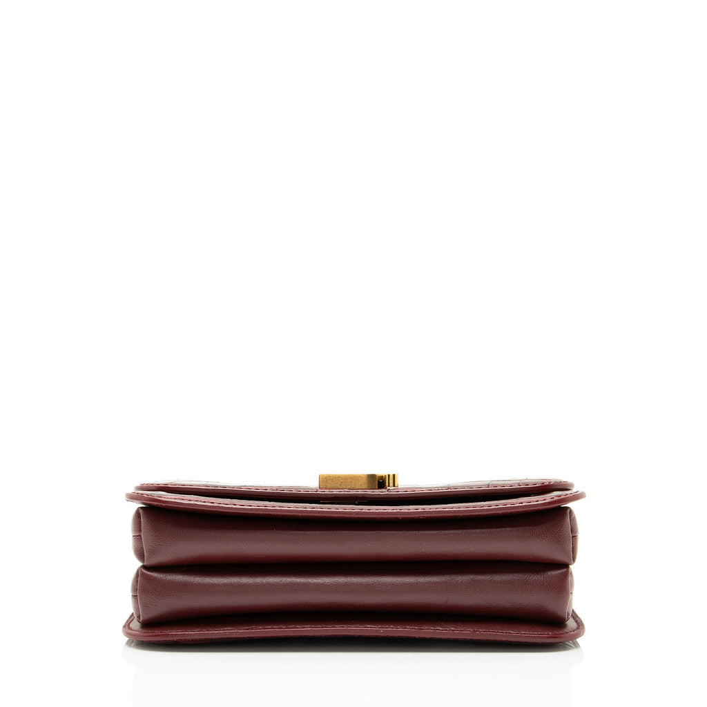 Balenciaga Croc Embossed Leather Small B Bag