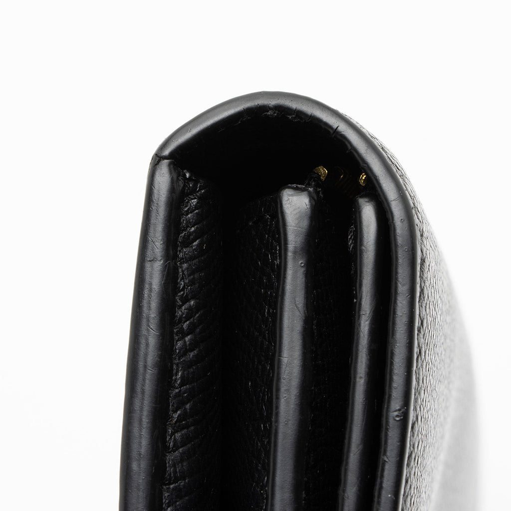Balenciaga Grained Calfskin BB Thin Cash Wallet