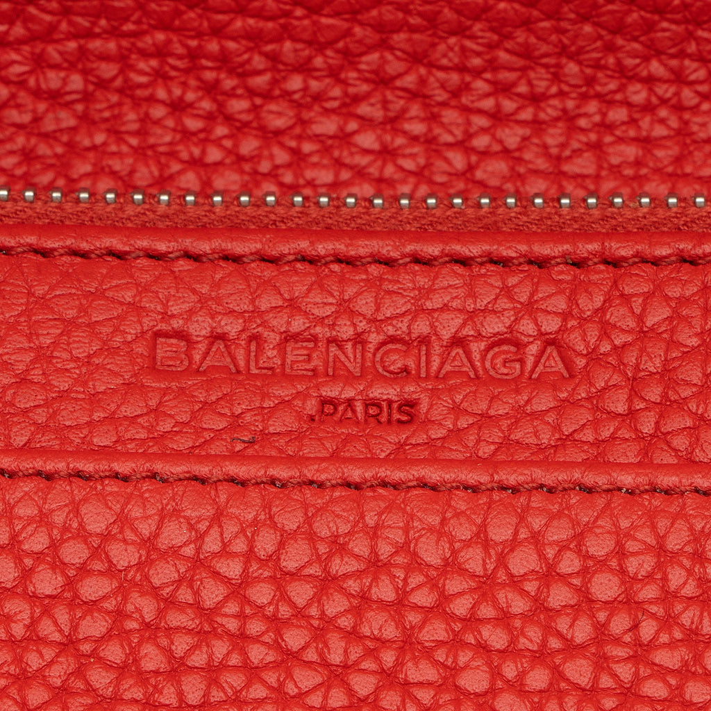 Balenciaga Grained Calfskin Classic City Wallet on Chain