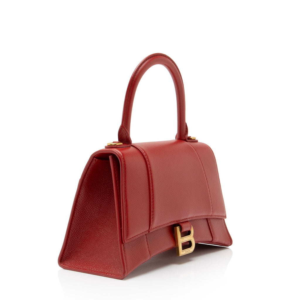 Balenciaga Grained Calfskin Hourglass Small Top Handle